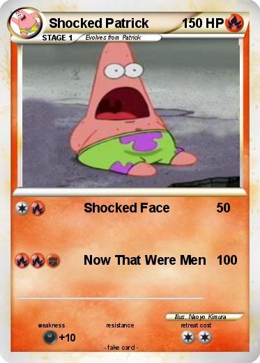 Pokemon Shocked Patrick