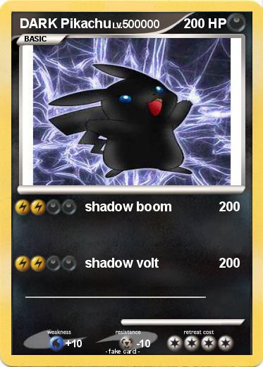 Pokemon DARK Pikachu