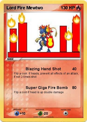 Pokemon Lord Fire Mewtwo