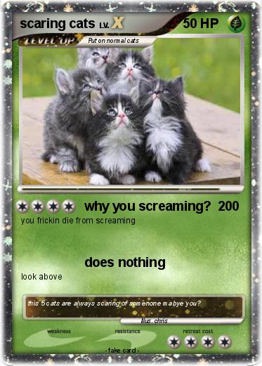 Pokemon scaring cats