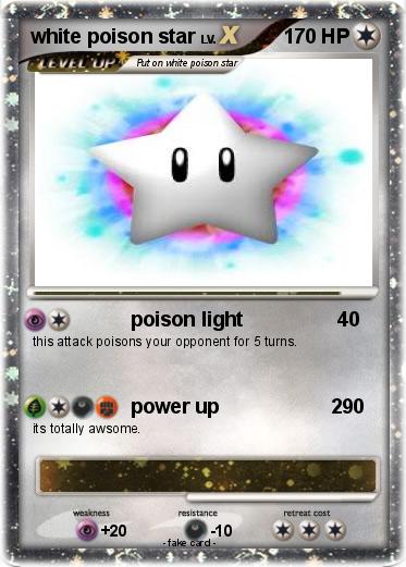 Pokemon white poison star
