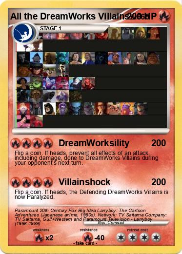 Pokemon All the DreamWorks Villains