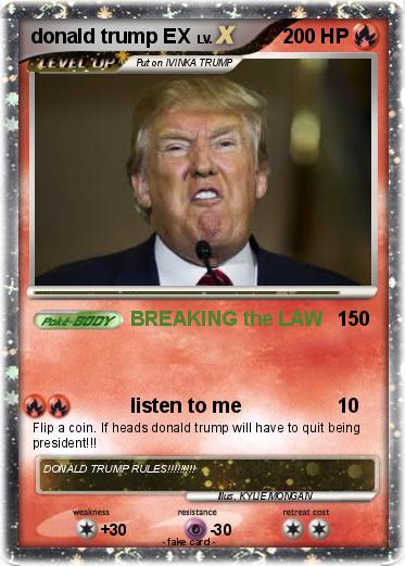 Pokemon donald trump EX