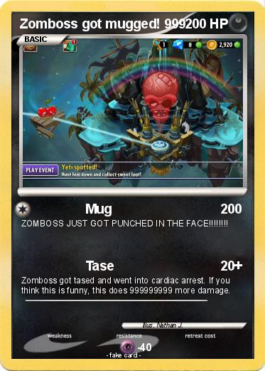 Pokemon Zomboss got mugged! 999