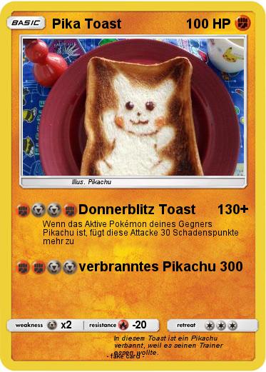 Pokemon Pika Toast