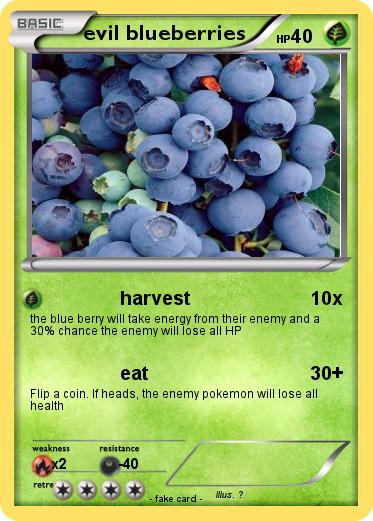 Pokemon evil blueberries