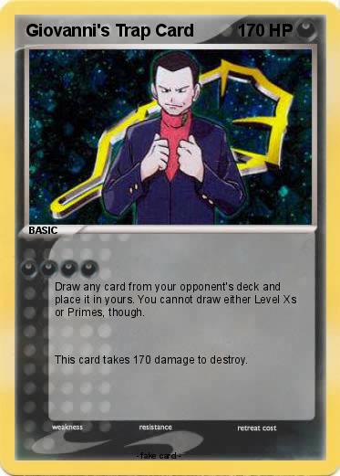 Pokemon Giovanni's Trap Card