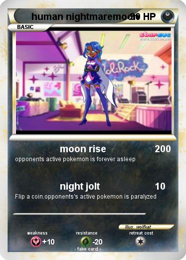 Pokemon human nightmaremoon