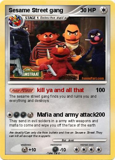 Pokemon Sesame Street gang