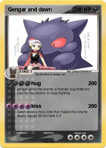 Pokemon Gengar and dawn
