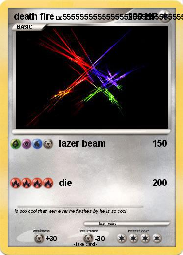 Pokemon death fire