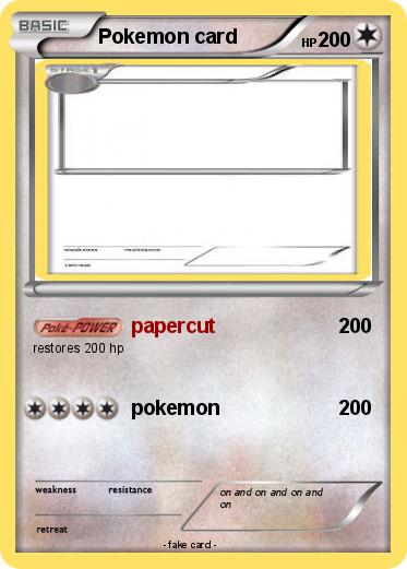 Pokemon Pokemon card