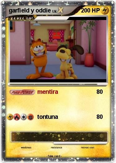 Pokemon garfield y oddie