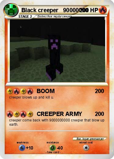 Pokemon Black creeper   90000000