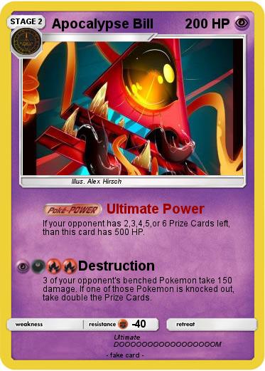 Pokemon Apocalypse Bill
