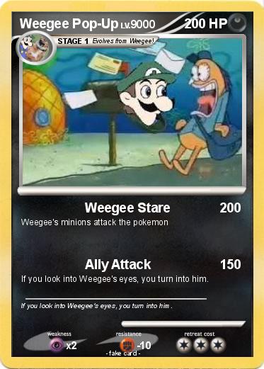 Pokemon Weegee Pop-Up