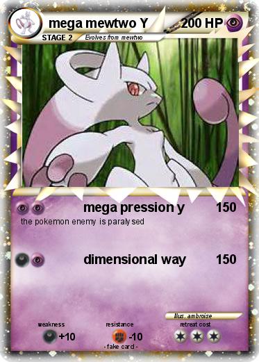 Pokemon mega mewtwo Y