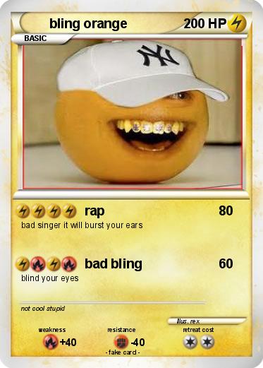 Pokemon bling orange