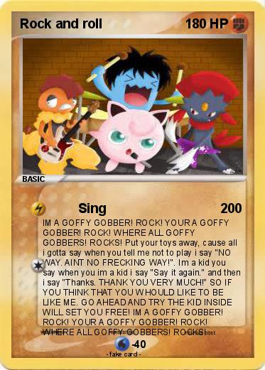 Pokemon Rock and roll