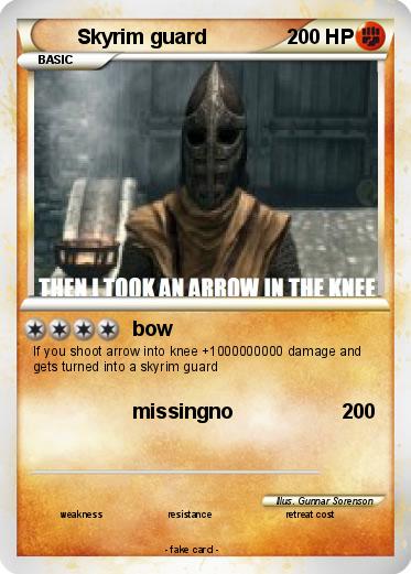 Pokemon Skyrim guard