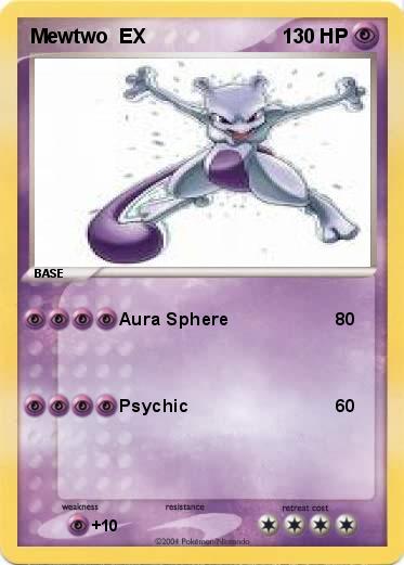 Pokemon Mewtwo  EX