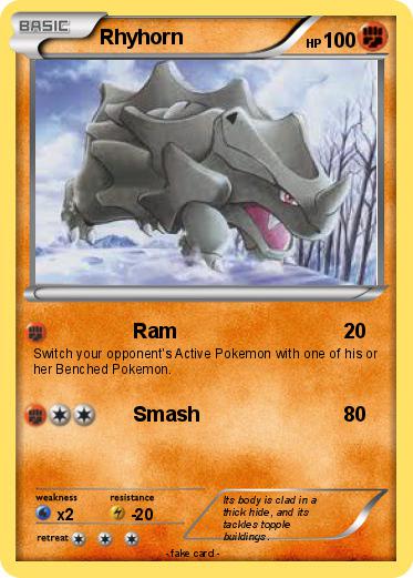 Pokemon Rhyhorn