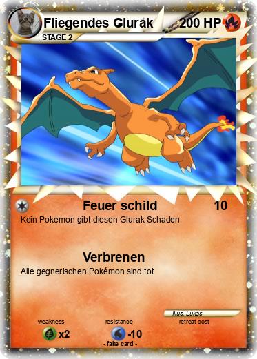 Pokemon Fliegendes Glurak