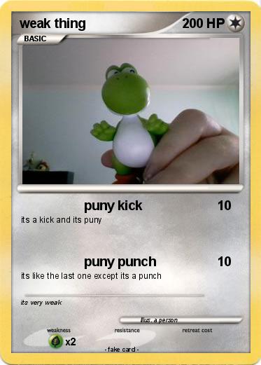 Pokemon weak thing