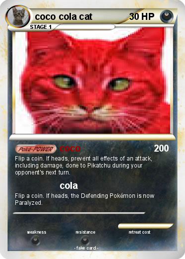 Pokemon coco cola cat
