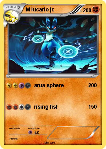 Pokemon M lucario jr.