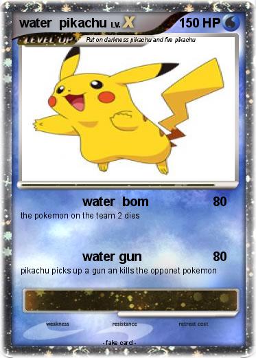 Pokemon water  pikachu