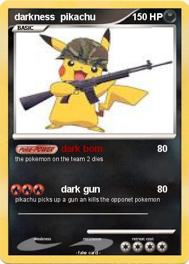 Pokemon darkness  pikachu