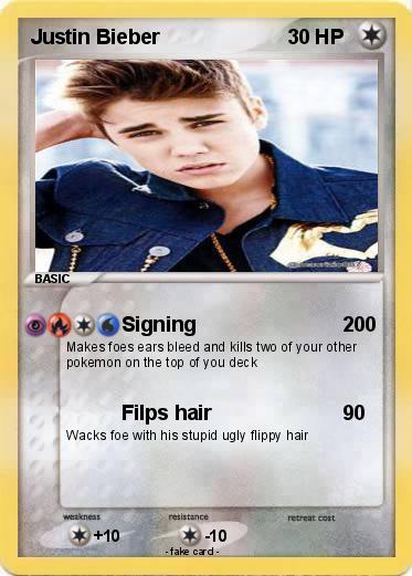 Pokemon Justin Bieber