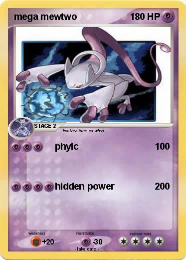 Pokemon mega mewtwo
