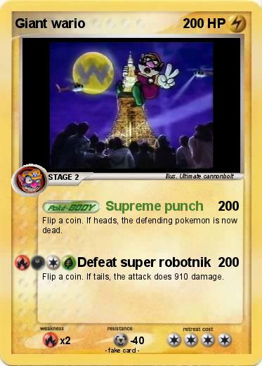 Pokemon Giant wario