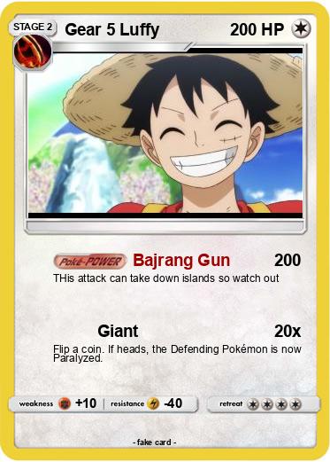 Pokemon Gear 5 Luffy