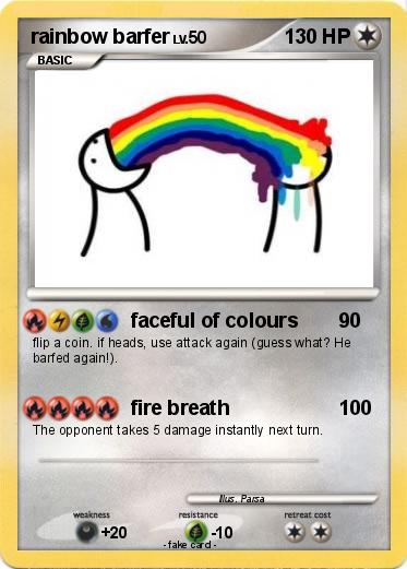 Pokemon rainbow barfer