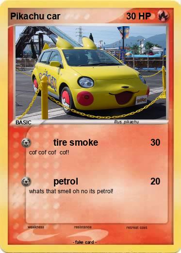 Pokemon Pikachu car