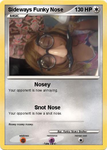 Pokemon Sideways Funky Nose