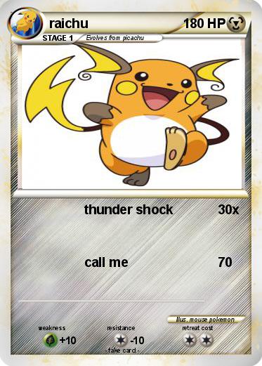 Pokemon raichu