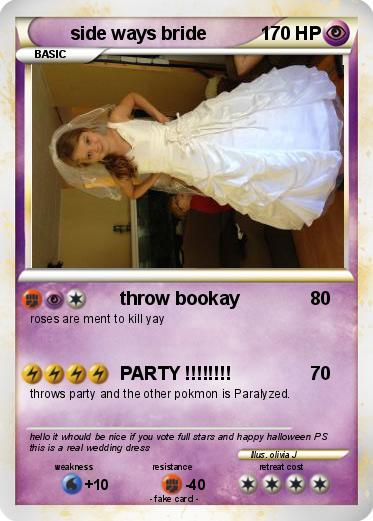 Pokemon side ways bride