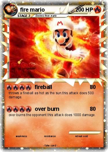 Pokemon fire mario