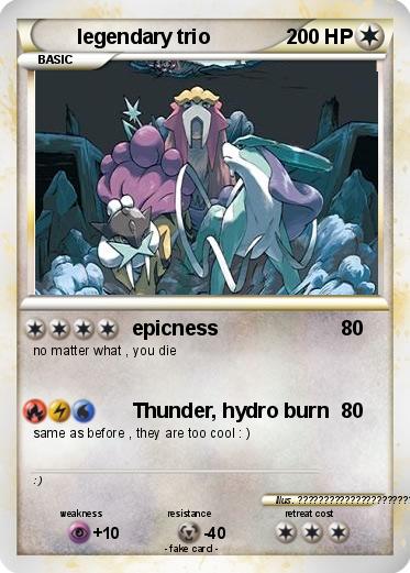 Pokemon legendary trio