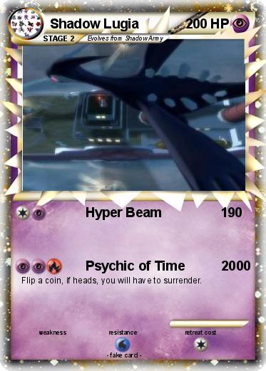 Pokemon Shadow Lugia