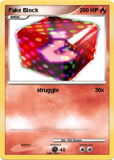 Pokemon Fake Block