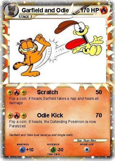 Pokemon Garfield and Odie