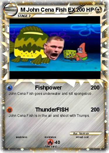 Pokemon M John Cena Fish EX
