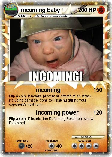 Pokemon incoming baby