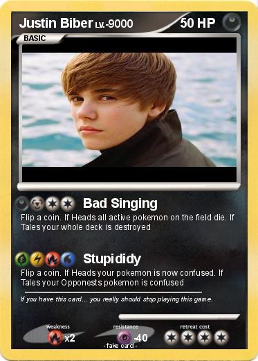 Pokemon Justin Biber