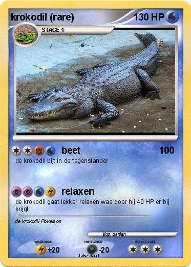Pokemon krokodil (rare)
